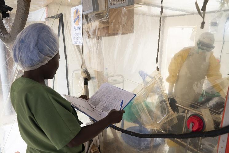 Ebola treatment cube in Beni