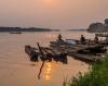 Congo River at sunset