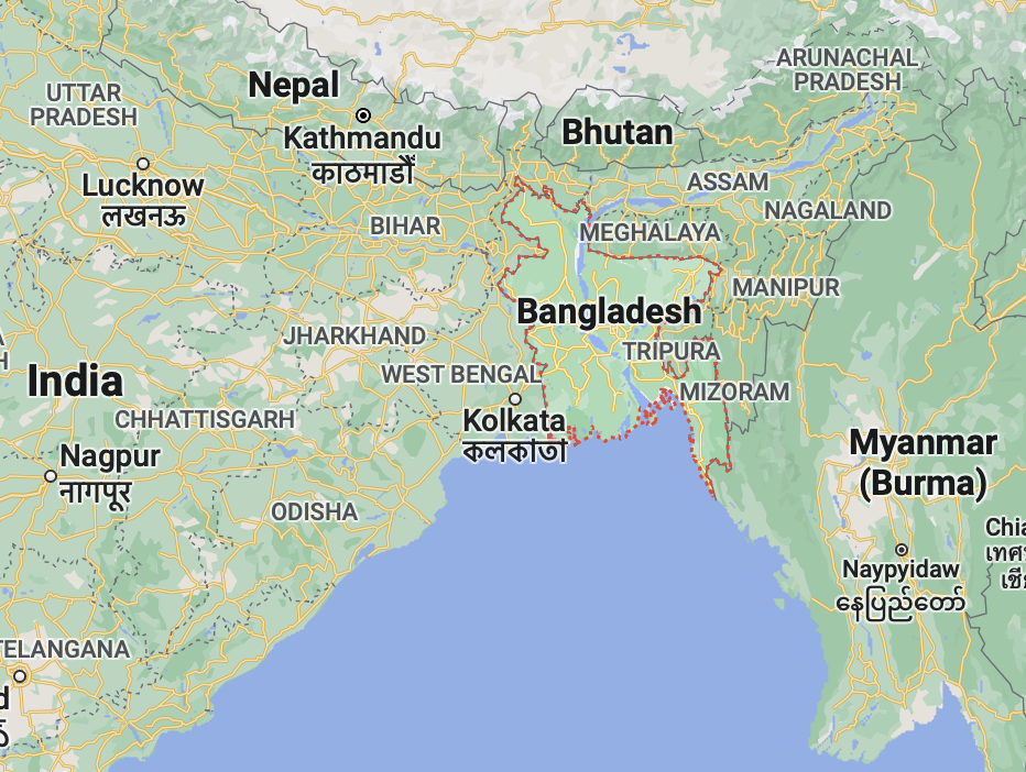 Map of Bangladesh