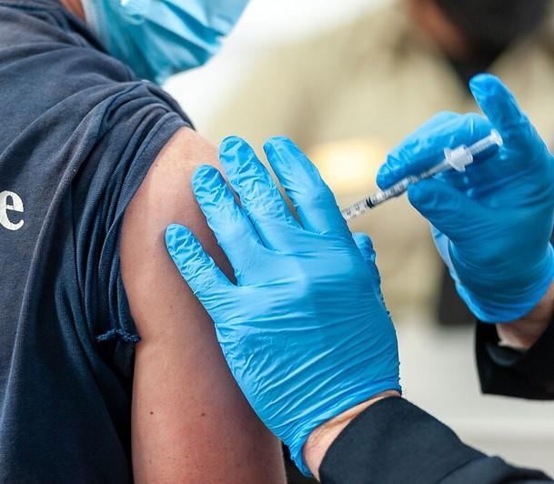 man vaccinated
