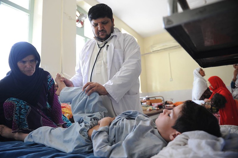 doctor evaluating AFP