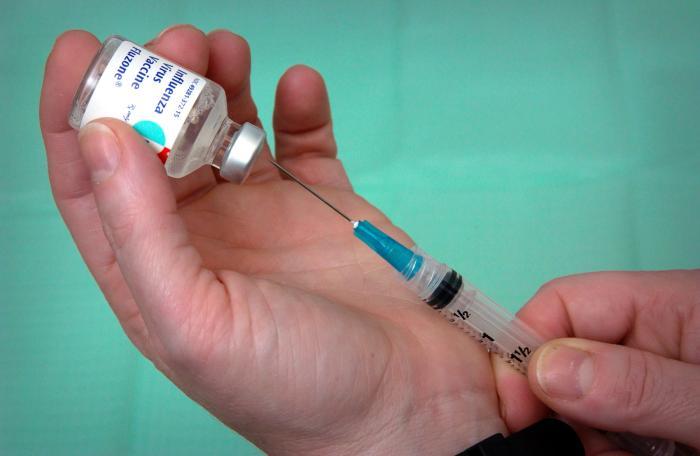 flu vaccine vial