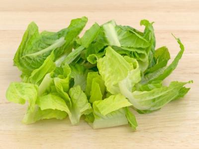 Chopped romaine lettuce