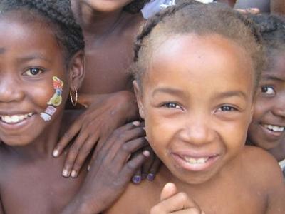 Group of African kids