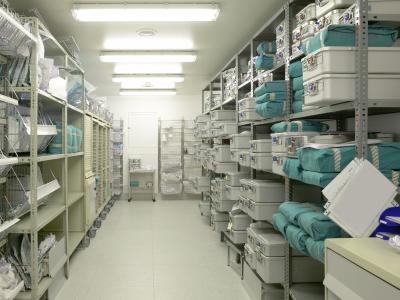 Hospital storage room