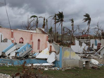 Hurricane Matthew devestation in Haiti