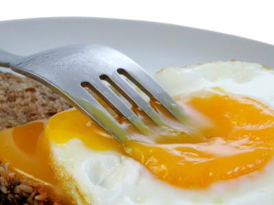 Runny egg yolk