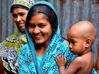 Women and child in Bangladesh