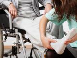 Wheelchair patient rehabilitating